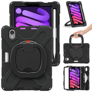 Custodia protettiva in silicone + PC con supporto e tracolla, For iPad mini 6 / mini 2024, For iPad mini 6
