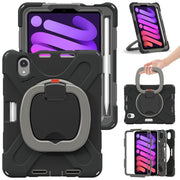 Custodia protettiva in silicone + PC con supporto e tracolla, For iPad mini 6 / mini 2024, For iPad mini 6