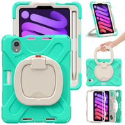 Custodia protettiva in silicone + PC con supporto e tracolla, For iPad mini 6 / mini 2024, For iPad mini 6