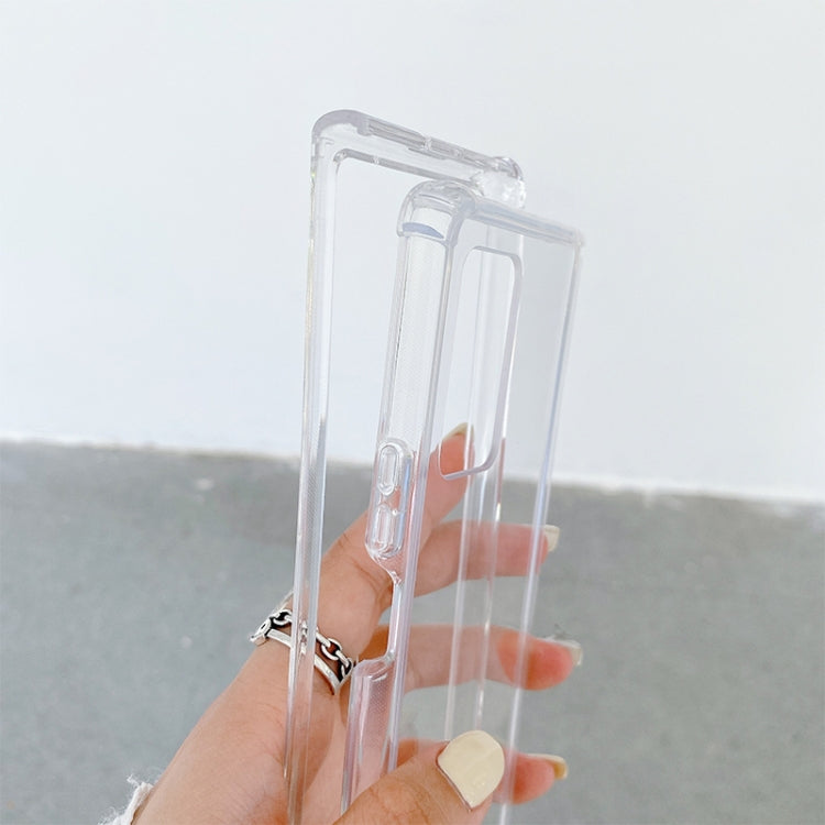 Custodia protettiva in TPU acrilico trasparente resistente agli urti, For Samsung Galaxy Z Fold2 5G