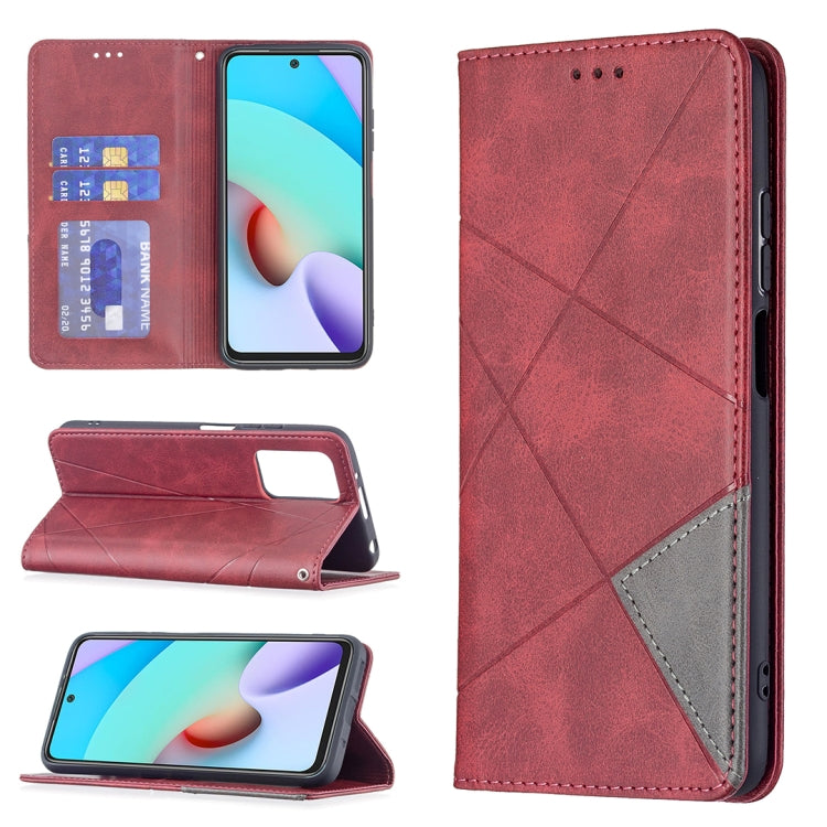 Custodia portafoglio in pelle con supporto per Xiaomi Redmi 10