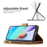 Custodia in pelle con cerniera orizzontale in rilievo con motivo a farfalla volante con supporto, fessure per carte e portafoglio, For Xiaomi Redmi 10
