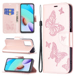 Custodia portafoglio in pelle per Xiaomi Redmi 10