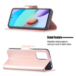 Custodia portafoglio in pelle per Xiaomi Redmi 10