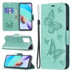Custodia portafoglio in pelle per Xiaomi Redmi 10