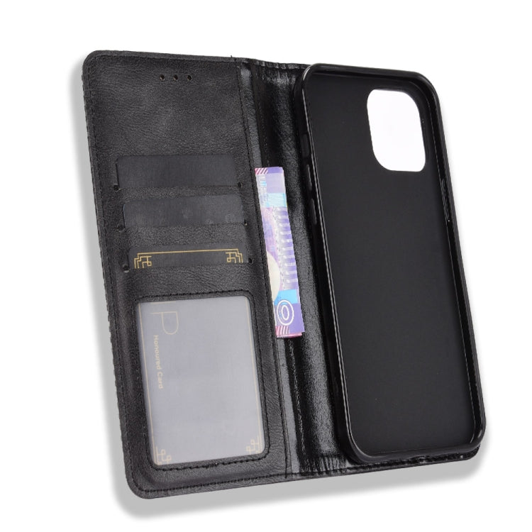 Custodia portafoglio in pelle con fibbia magnetica per iPhone 13