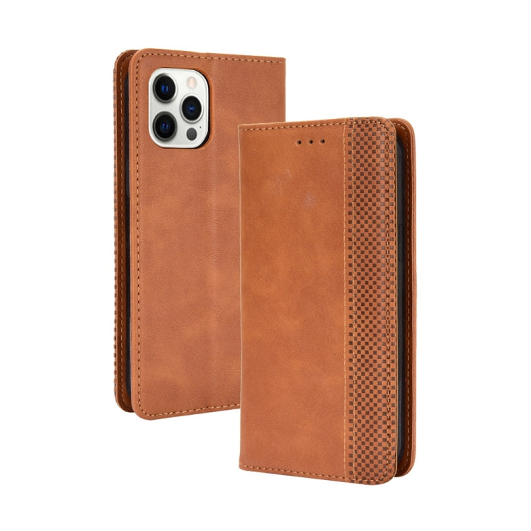 Custodia portafoglio in pelle con fibbia magnetica per iPhone 13