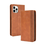 Custodia portafoglio in pelle con fibbia magnetica per iPhone 13