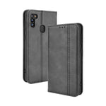 Custodia portafoglio in pelle con fibbia magnetica per smartphone