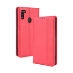 Custodia portafoglio in pelle con fibbia magnetica per smartphone