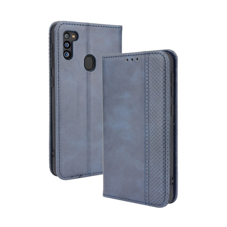 Custodia portafoglio in pelle con fibbia magnetica per smartphone
