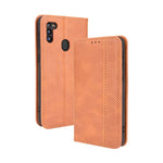 Custodia portafoglio in pelle con fibbia magnetica per smartphone