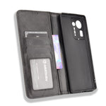 Custodia portafoglio in pelle con fibbia magnetica per Redmi 10