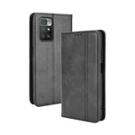 Custodia portafoglio in pelle con fibbia magnetica per Redmi 10