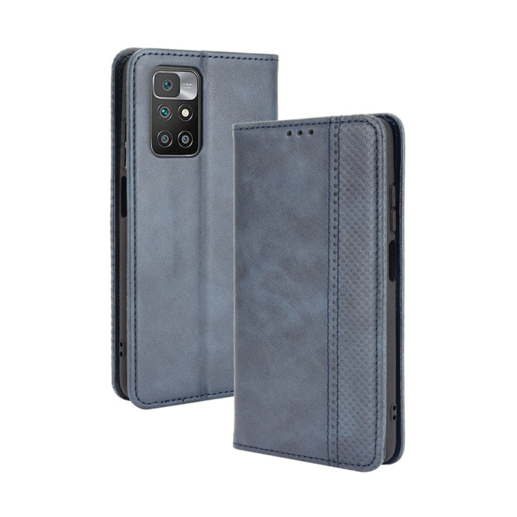 Custodia portafoglio in pelle con fibbia magnetica per Redmi 10