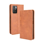 Custodia portafoglio in pelle con fibbia magnetica per Redmi 10