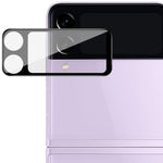 Pellicola in vetro per obiettivo fotocamera posteriore IMAK versione nera, For Samsung Galaxy Z Flip3 5G