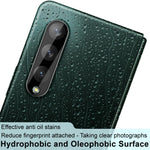 Pellicola in vetro temperato per obiettivo della fotocamera posteriore integrata IMAK con copriobiettivo versione nera, For Samsung Galaxy Z Fold3 5G