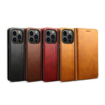 Custodia portafoglio in pelle per iPhone 13 Pro Max