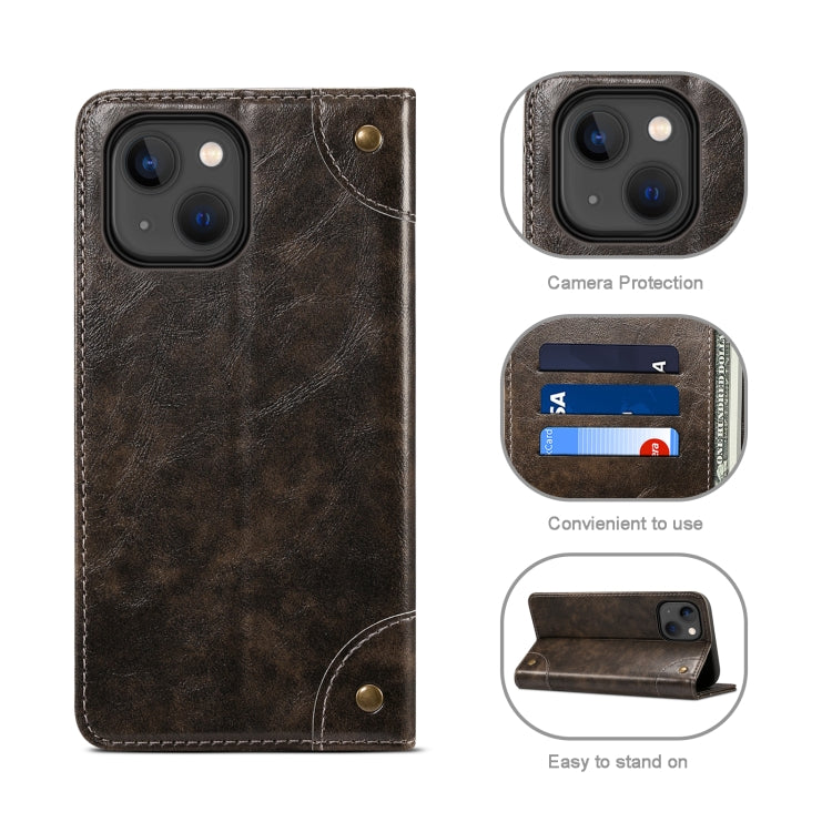 Custodia portafoglio in pelle con slot carte per iPhone 13 Pro Ma