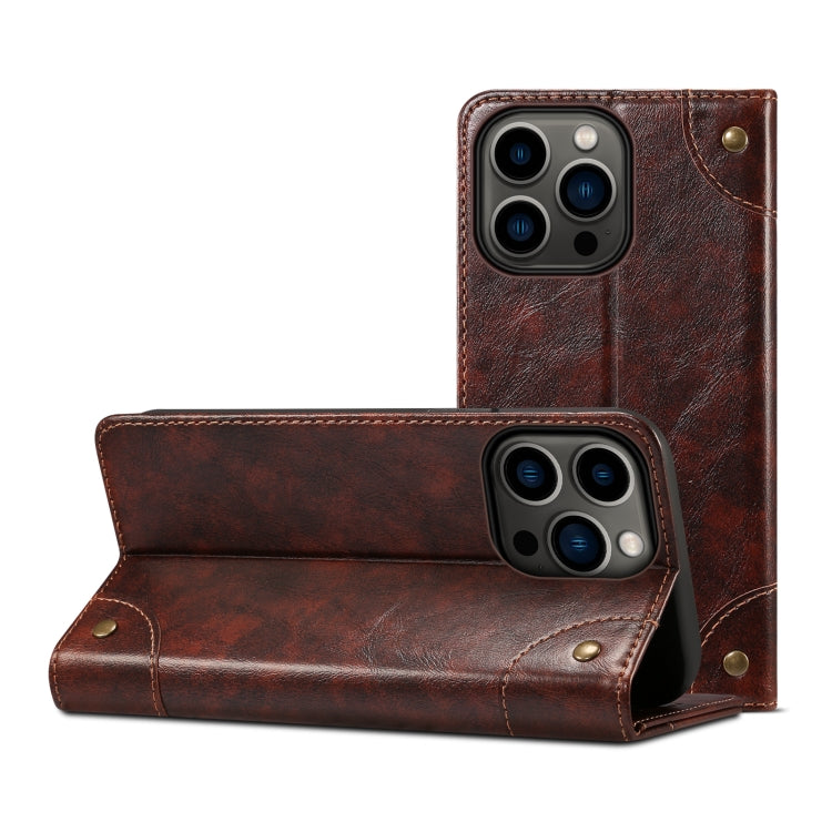Custodia portafoglio in pelle con slot carte per iPhone 13 Pro Ma