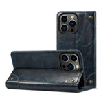 Custodia portafoglio in pelle con slot carte per iPhone 13 Pro Ma