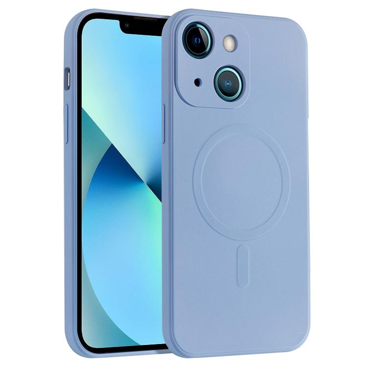 Custodia silicone liquido antiurto per iPhone 13