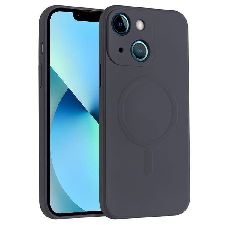 Custodia silicone liquido antiurto per iPhone 13