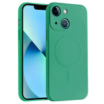 Custodia silicone liquido antiurto per iPhone 13