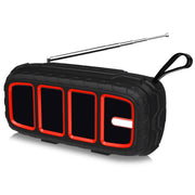 NewRixing NR-5018FM Altoparlante Bluetooth portatile da esterno con antenna, supporto chiamate in vivavoce / scheda TF / disco FM / U