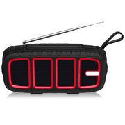 NewRixing NR-5018FM Altoparlante Bluetooth portatile da esterno con antenna, supporto chiamate in vivavoce / scheda TF / disco FM / U