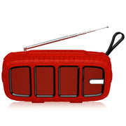 NewRixing NR-5018FM Altoparlante Bluetooth portatile da esterno con antenna, supporto chiamate in vivavoce / scheda TF / disco FM / U
