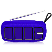 NewRixing NR-5018FM Altoparlante Bluetooth portatile da esterno con antenna, supporto chiamate in vivavoce / scheda TF / disco FM / U