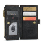 Custodia portafoglio in pelle con flip per iPhone 12/12 Pro