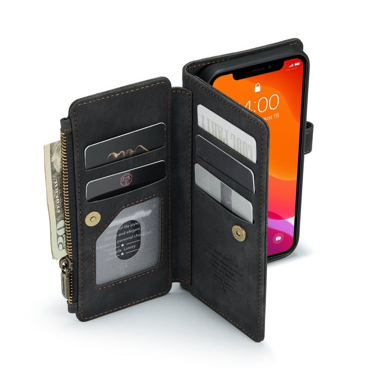 Custodia portafoglio in pelle con flip per iPhone 12/12 Pro