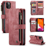 Custodia portafoglio in pelle con flip per iPhone 12/12 Pro