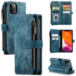 Custodia portafoglio in pelle con flip per iPhone 12/12 Pro
