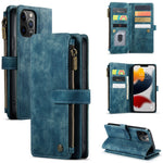 Custodia portafoglio in pelle con flip per iPhone 12/12 Pro