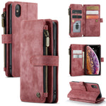 Custodia portafoglio in pelle con flip per iPhone 12/12 Pro