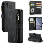 Custodia portafoglio in pelle con flip per iPhone 12/12 Pro