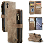 Custodia portafoglio in pelle con flip per iPhone 12/12 Pro