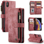 Custodia portafoglio in pelle con flip per iPhone 12/12 Pro