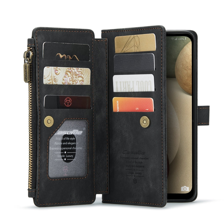 CaseMe-C30 PU + TPU Custodia multifunzionale orizzontale in pelle con flip con supporto e slot per schede e portafoglio e tasca con cerniera, For Samsung Galaxy A12, For Samsung Galaxy A52 5G / 4G, For Samsung Galaxy Note10+                            ...