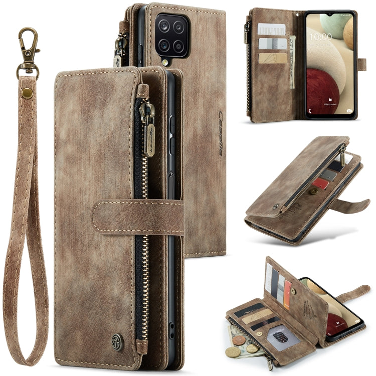 CaseMe-C30 PU + TPU Custodia multifunzionale orizzontale in pelle con flip con supporto e slot per schede e portafoglio e tasca con cerniera, For Samsung Galaxy A12, For Samsung Galaxy A52 5G / 4G, For Samsung Galaxy Note10+                            ...