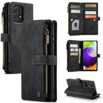 CaseMe-C30 PU + TPU Custodia multifunzionale orizzontale in pelle con flip con supporto e slot per schede e portafoglio e tasca con cerniera, For Samsung Galaxy A12, For Samsung Galaxy A52 5G / 4G, For Samsung Galaxy Note10+                            ...