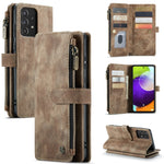 CaseMe-C30 PU + TPU Custodia multifunzionale orizzontale in pelle con flip con supporto e slot per schede e portafoglio e tasca con cerniera, For Samsung Galaxy A12, For Samsung Galaxy A52 5G / 4G, For Samsung Galaxy Note10+                            ...