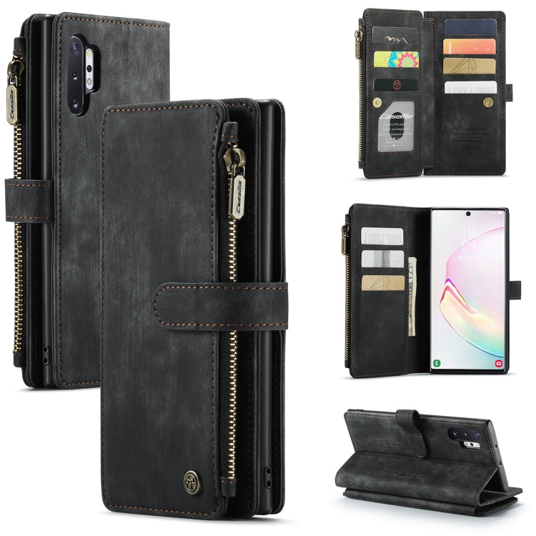 CaseMe-C30 PU + TPU Custodia multifunzionale orizzontale in pelle con flip con supporto e slot per schede e portafoglio e tasca con cerniera, For Samsung Galaxy A12, For Samsung Galaxy A52 5G / 4G, For Samsung Galaxy Note10+                            ...