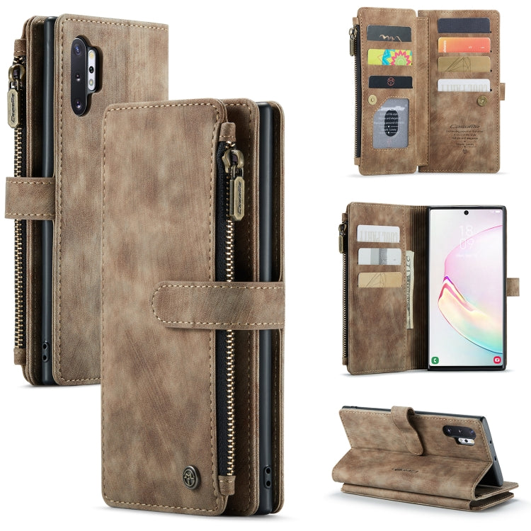 CaseMe-C30 PU + TPU Custodia multifunzionale orizzontale in pelle con flip con supporto e slot per schede e portafoglio e tasca con cerniera, For Samsung Galaxy A12, For Samsung Galaxy A52 5G / 4G, For Samsung Galaxy Note10+                            ...