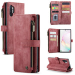 CaseMe-C30 PU + TPU Custodia multifunzionale orizzontale in pelle con flip con supporto e slot per schede e portafoglio e tasca con cerniera, For Samsung Galaxy A12, For Samsung Galaxy A52 5G / 4G, For Samsung Galaxy Note10+                            ...