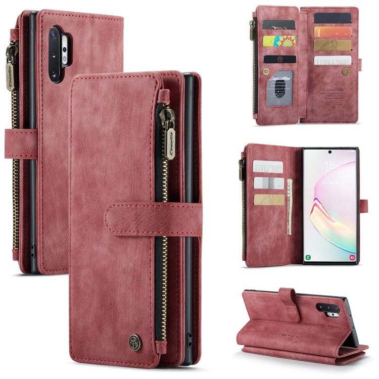 CaseMe-C30 PU + TPU Custodia multifunzionale orizzontale in pelle con flip con supporto e slot per schede e portafoglio e tasca con cerniera, For Samsung Galaxy A12, For Samsung Galaxy A52 5G / 4G, For Samsung Galaxy Note10+                            ...